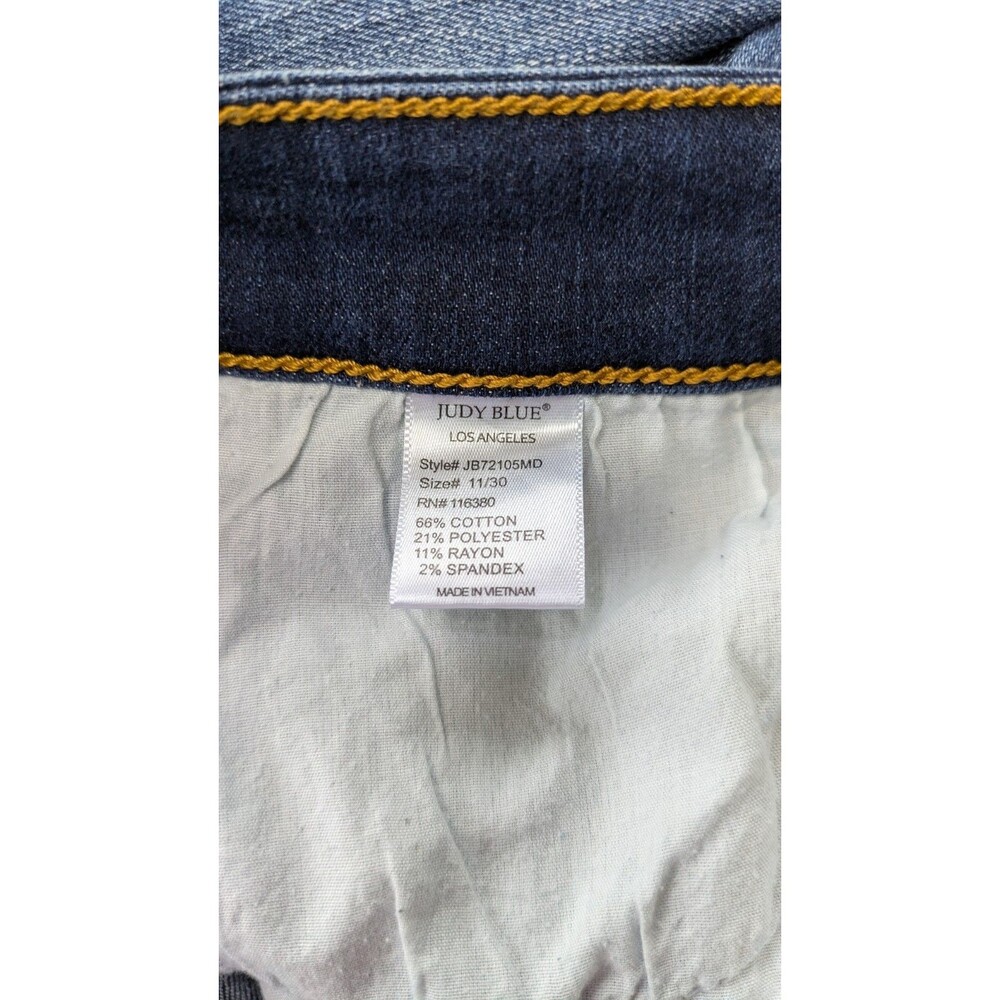 Judy Blue Jeans Womens 11/30 Blue Skinny Fit Capri Stretch Denim Casual - Picture 4 of 9